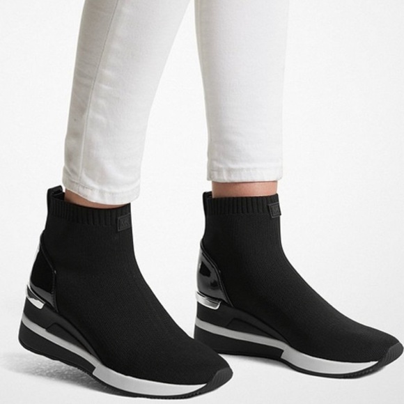 Michael Kors Skyler Wedge Sneakers - Picture 1 of 12